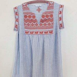 THML Embroidered Cotton Top